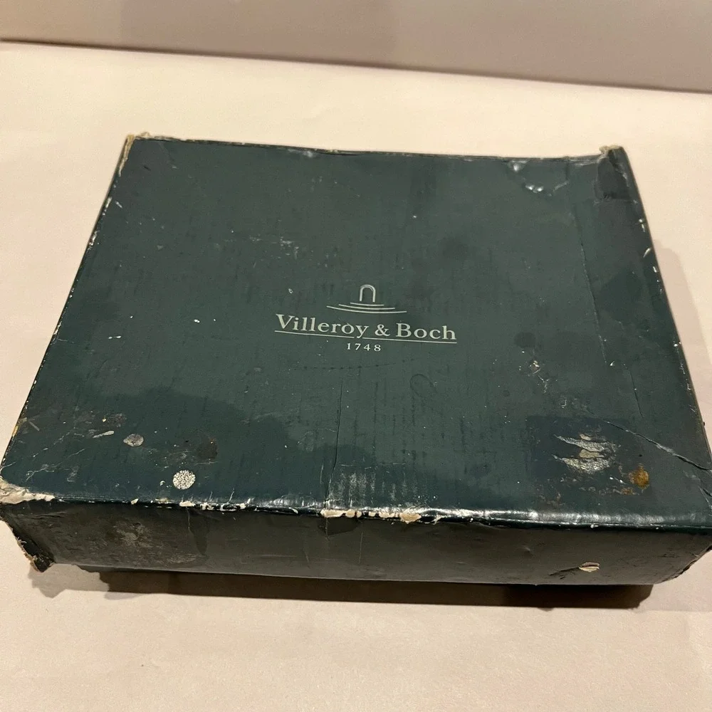 Villeroy & Boch Sienna Crystal Candlesticks‎ Pair Signed NOS Austria Modern 8